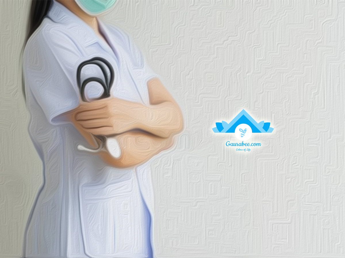 unrecognizable female doctor holding stethoscope