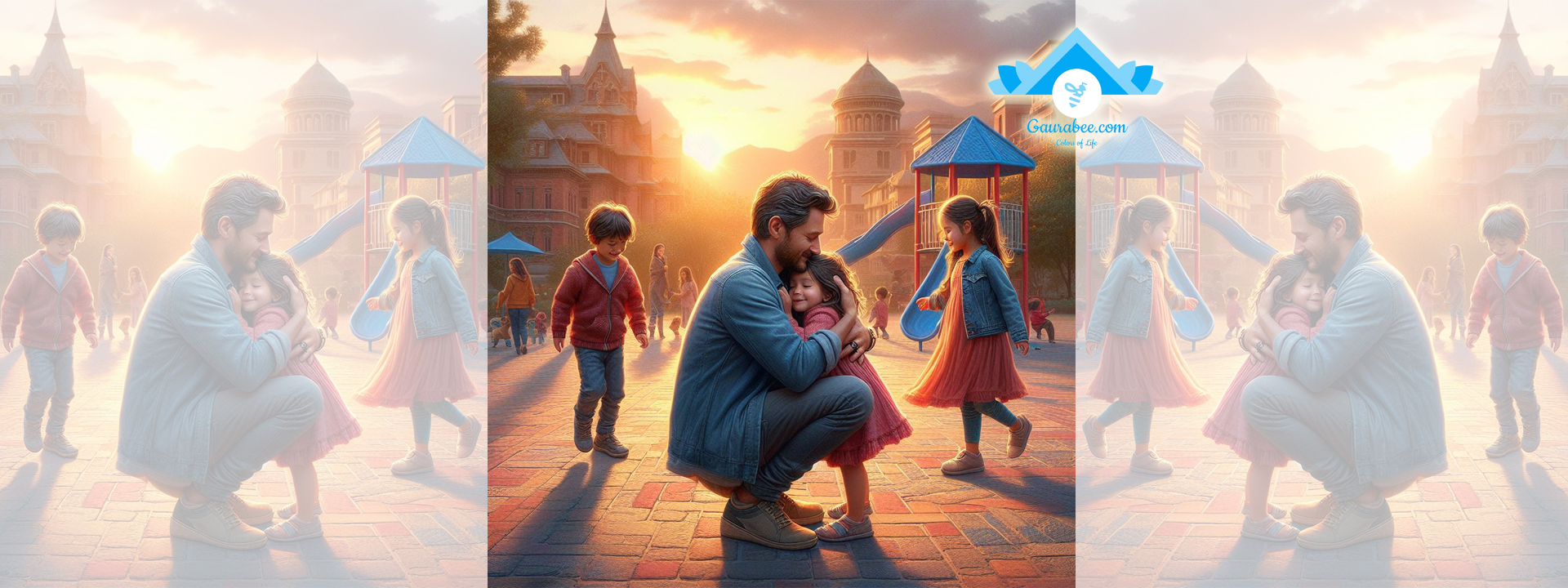 AI generated image of father and daughter's love